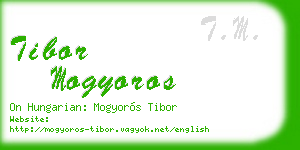 tibor mogyoros business card
